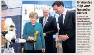 Merkel Rutte Marc en frau Antje
